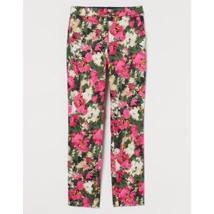 H&M Floral Print Pants Size 10